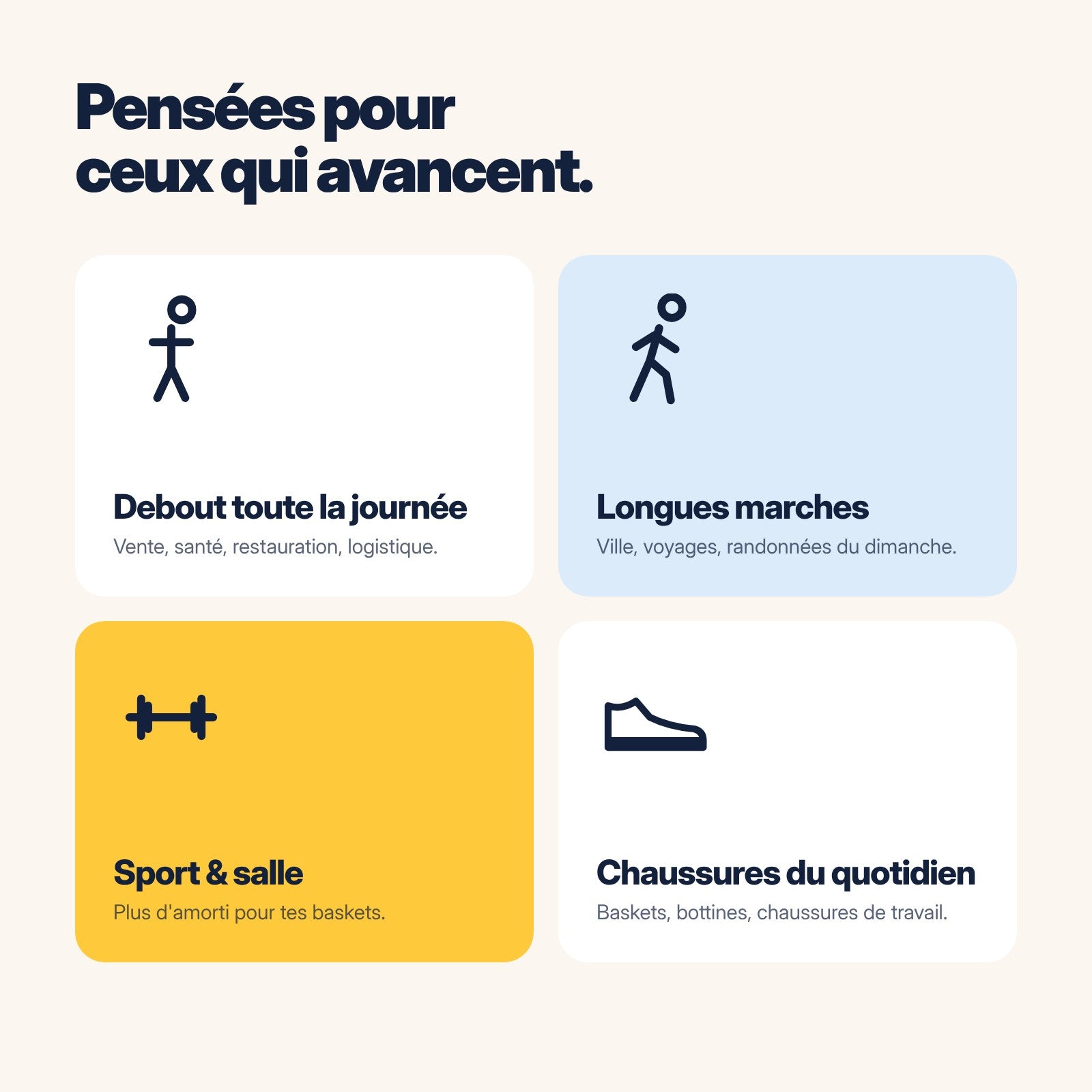 Pour qui sont faites les semelles Bulles 4D
